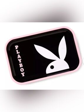 PLAYBOY Bunny Black and Pink Party Tray- New